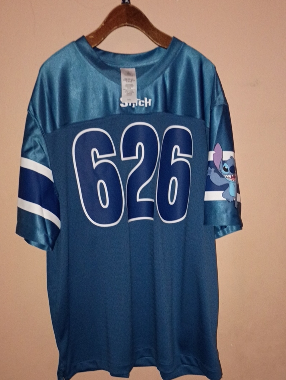 Stitch Blue Graphic Jersey with 626 Number
